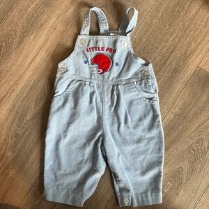 Vintage Sears Baby Corduroy Overalls | Football “Little Pro” | 3–9 Months